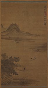 River Landscape: Fishermen in Boats