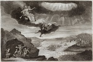 Royaumont Bible, New Testament: The Fifth and Sixth Trumpet of Revelation by Unknown artist
