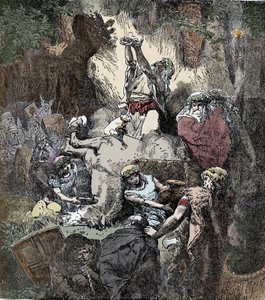 Sacrificing to Heathen Deities - Celtic Civilization: Sacrifice of a Horse to the Deities of Fertility