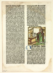 Saint Conrad from Lives of the Saints, Wintertime, Plate 40 from Woodcuts from Books of the 15th Century by Unknown artist