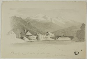 Saint Martin, in the Sallenche Valley, Looking Towards Mont Blanc