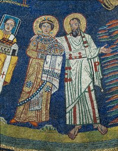 Saint Praxede and Saint Paul (detail) by Unknown artist