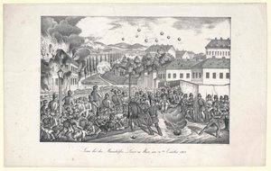 Scene at the Mariahilf Line to Vienna