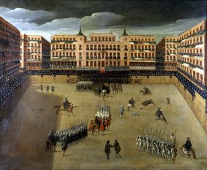 Scene of Corrida in Madrid by Unknown artist