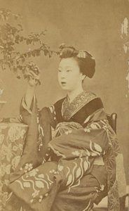 Seated Japanese Woman by Unknown artist
