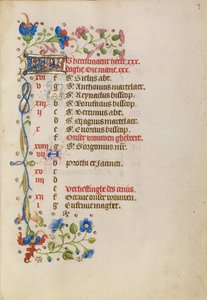 September Calendar Page by Unknown artist