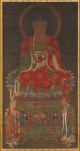 Shakyamuni Triad: Buddha Attended by Manjushri and Samantabhadra by Unknown artist