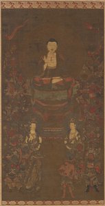 Shakyamuni with the Sixteen Benevolent Deities by Unknown artist