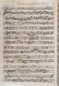 Sheet Music of Canones Diversi Super Thema Regium, Musical Offering by Johann Sebastian Bach by Unknown artist