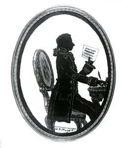 Silhouette of the composer Wolfgang Amadeus Mozart by Unknown artist