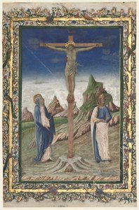 Single Leaf from a Missal: The Crucifixion by Unknown artist
