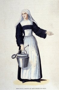 Sister of the Charity of Saint Vincent de Paul (engraving from an album on religious orders) by Unknown artist