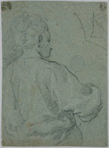Sketch of a Woman Seen from Behind by Unknown artist