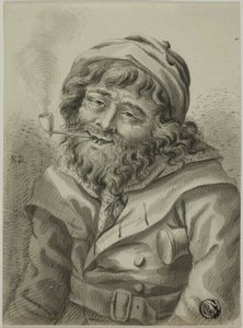 Smoking Sea Captain by Unknown artist