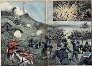 Spanish-American War or Cuban War of Independence (1868-1898) between Spain and North America by Unknown artist