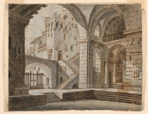 Stage Design: Court in Gothic Castle