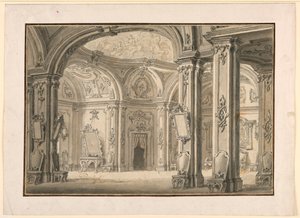 Stage Design: Gallery in a Palace by Unknown artist