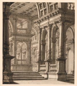 Stage Design, Interior of Building by Unknown artist