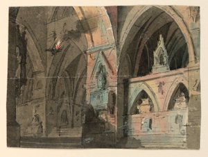 Stage Design, Interior of Gothic Church