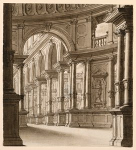 Stage Design, Interior of Renaissance Portico by Unknown artist