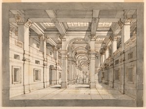 Stage Design, Palace Interior by Unknown artist