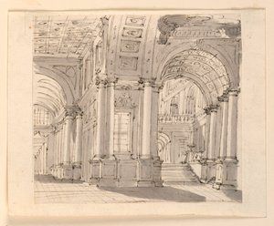 Stage Design, Palace Interior by Unknown artist