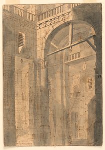 Stage Design, Prison Hall by Unknown artist