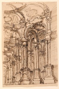 Stage Design: Vaulted Interior by Unknown artist