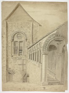 Staircase, Green Court, Canterbury by Unknown artist