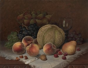 Still Life with Cantaloupe by Unknown artist
