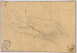 Study: A Left Hand by Unknown artist