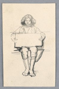 Study of a Young Boy by Unknown artist