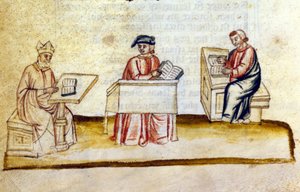 Study room in a monastery (14th century)