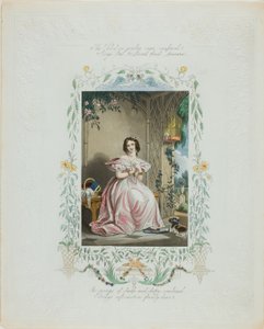 The Bird in Yonder Cage Confined (valentine) by Unknown artist