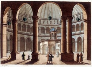 The Church of the Holy Sepulchre, Palestine. In “Le costume ancien et moderne”