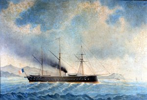 The Frigate Glory. 1859. by Unknown artist