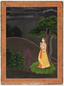 The Heroine Who Waits Anxiously for Her Absent Lover (Utka Nayaka) by Unknown artist