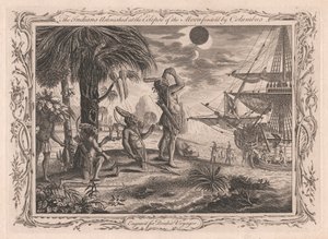 The Indians Astonished at the Eclipse of the Moon Foretold by Columbus by Unknown artist