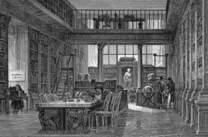 The Institut de France in Paris - reading room of the Institute de France by Unknown artist