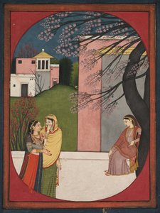 The Lovelorn Heroine, from a Sat Sai of Bihari by Unknown artist