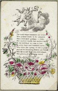 The Maid Whose Manners are Retired (valentine) by Unknown artist