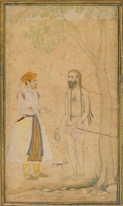 The Mughal Prince Parvez and a Holy Man by Unknown artist