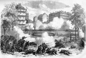 The Paris Commune in 1871: Attack of the Barricades by the Army Corps of General de Cissey