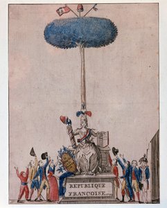 The People Is Sovereign - Allegory of the French Republic and Tree of Liberty by Unknown artist