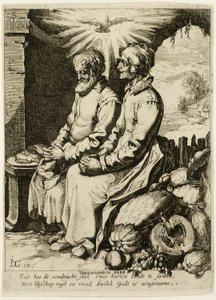 The Pious Old Couple by Unknown artist