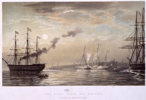 The Royal Yacht off Margate: Royal Yacht of England, one night of March 1863. by Unknown artist