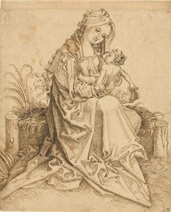 The Virgin and Child on a Grassy Bench by Unknown artist