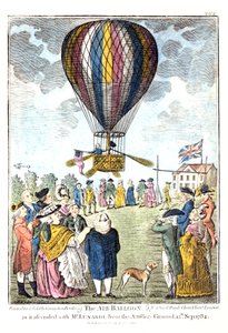 The air balloon as it ascended with Mr Lunardi from the artillery ground, 15th September, 1784 by Unknown artist