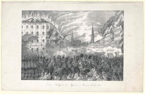The Combat in the Jaegerzeile to Vienna