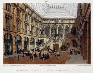 The courtyard of honour of the Grand Hôtel du Louvre